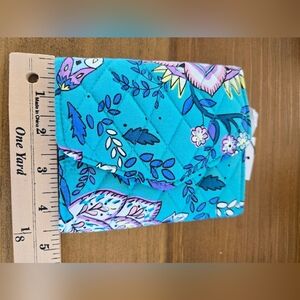 NWT Vera Bradley Outlet Ultralight RFID Mini Tri-Fold Wallet - Peacock Garden